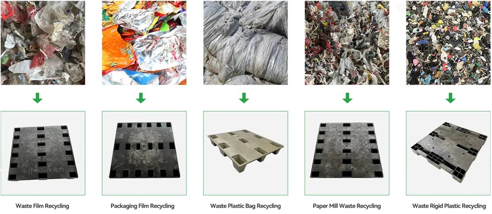 waste plastic pallet pressing machine recycling materials